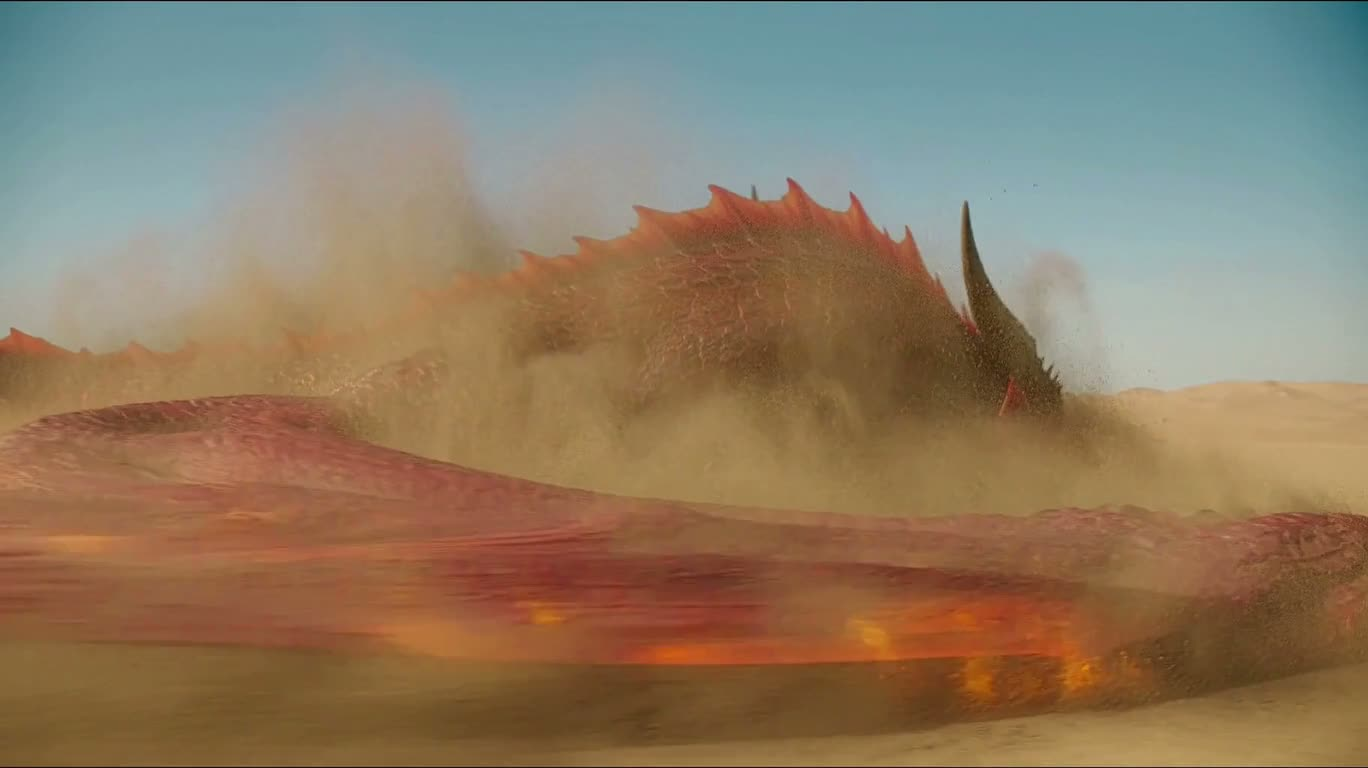 Desert Fire Dragon vs. Fighter Showdown