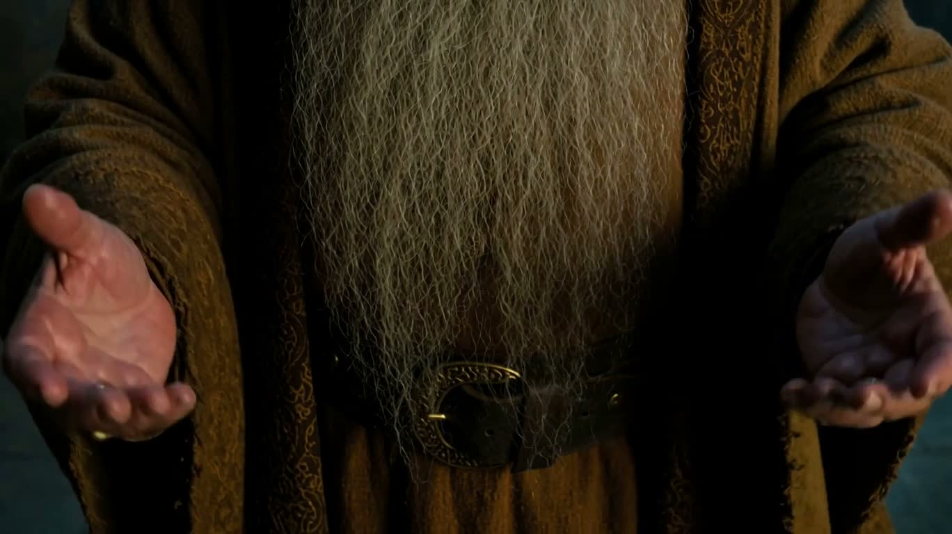 Warm Light Fantasy Wizard Casting a Spell