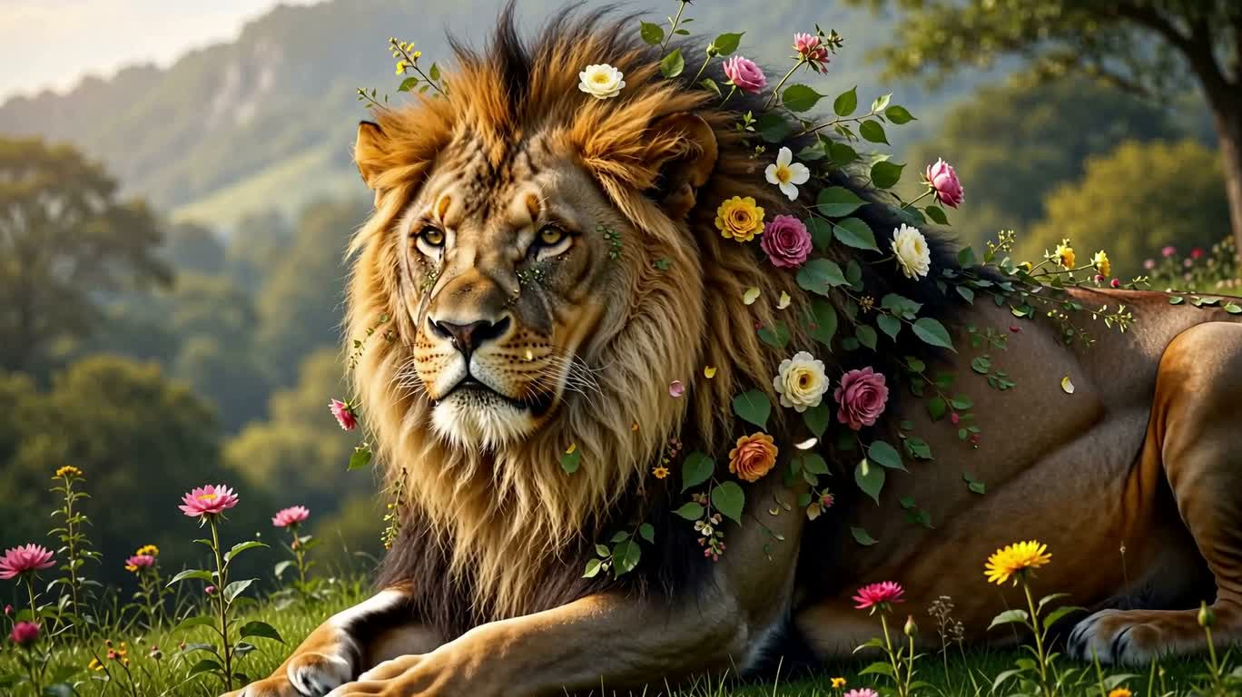 花叶鬃毛狮王