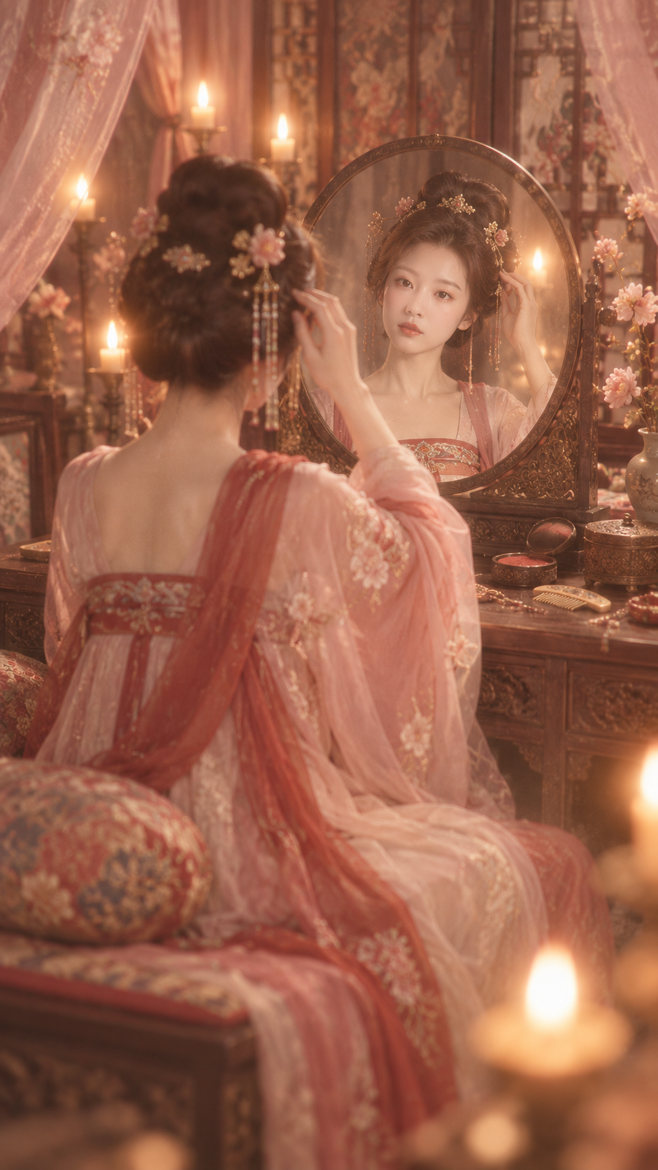 铜镜照唐妆 — AI image creation