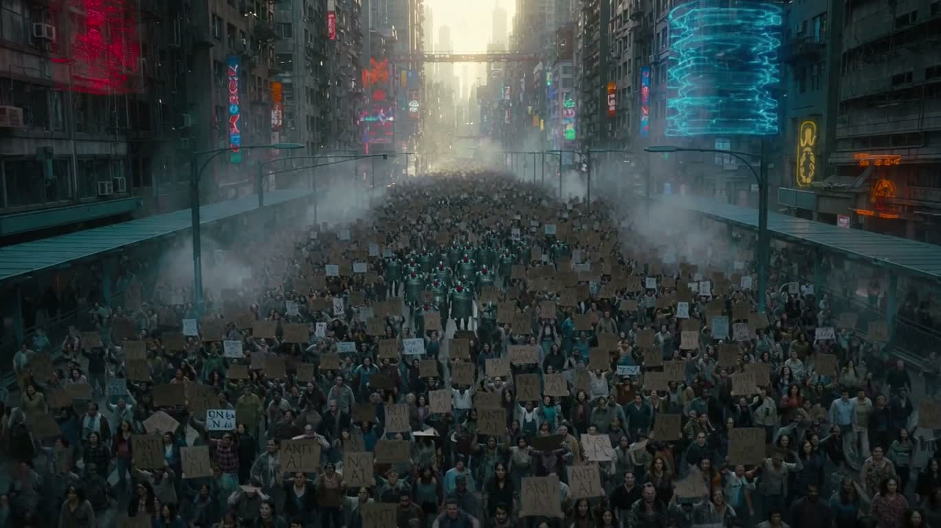 Résistance anti-IA sous la pluie