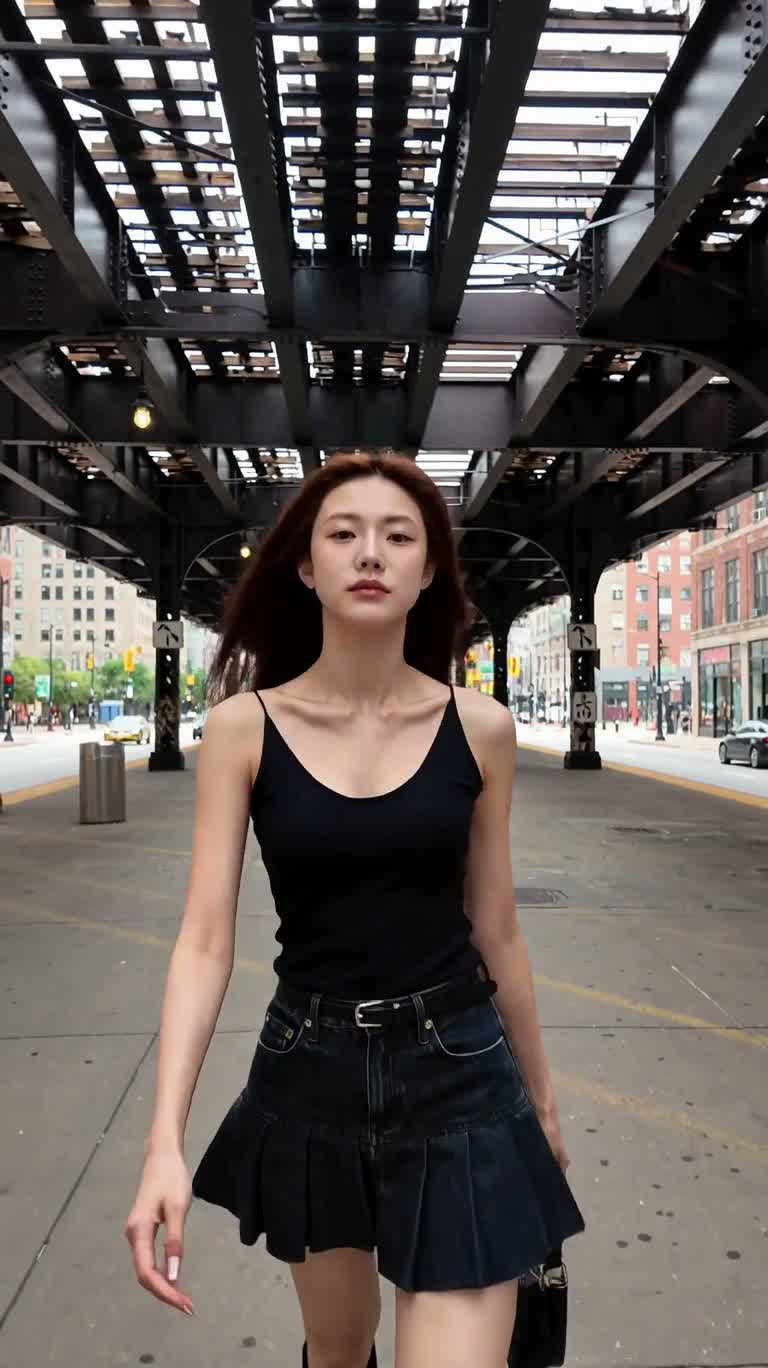 Balade mode dans les rues de Chicago