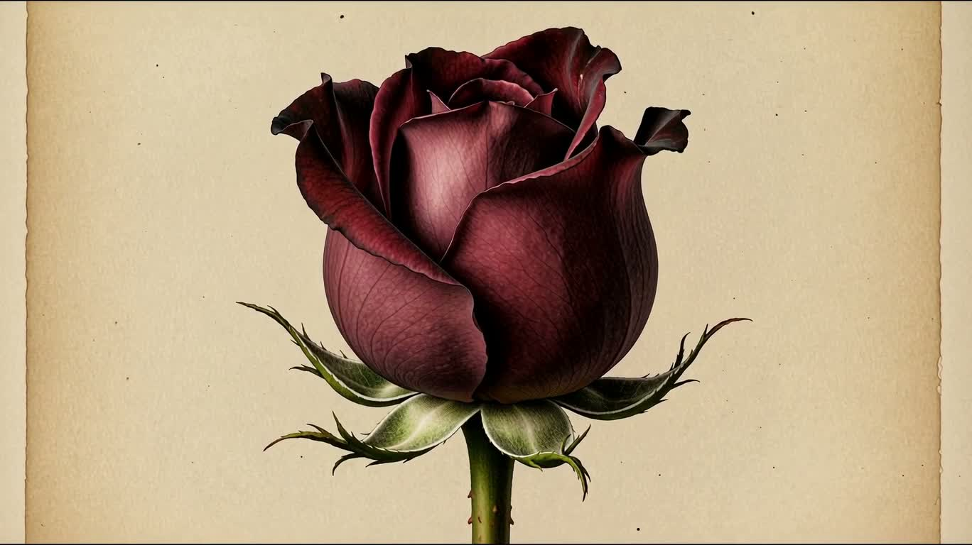 Atlas des roses vintage sombres