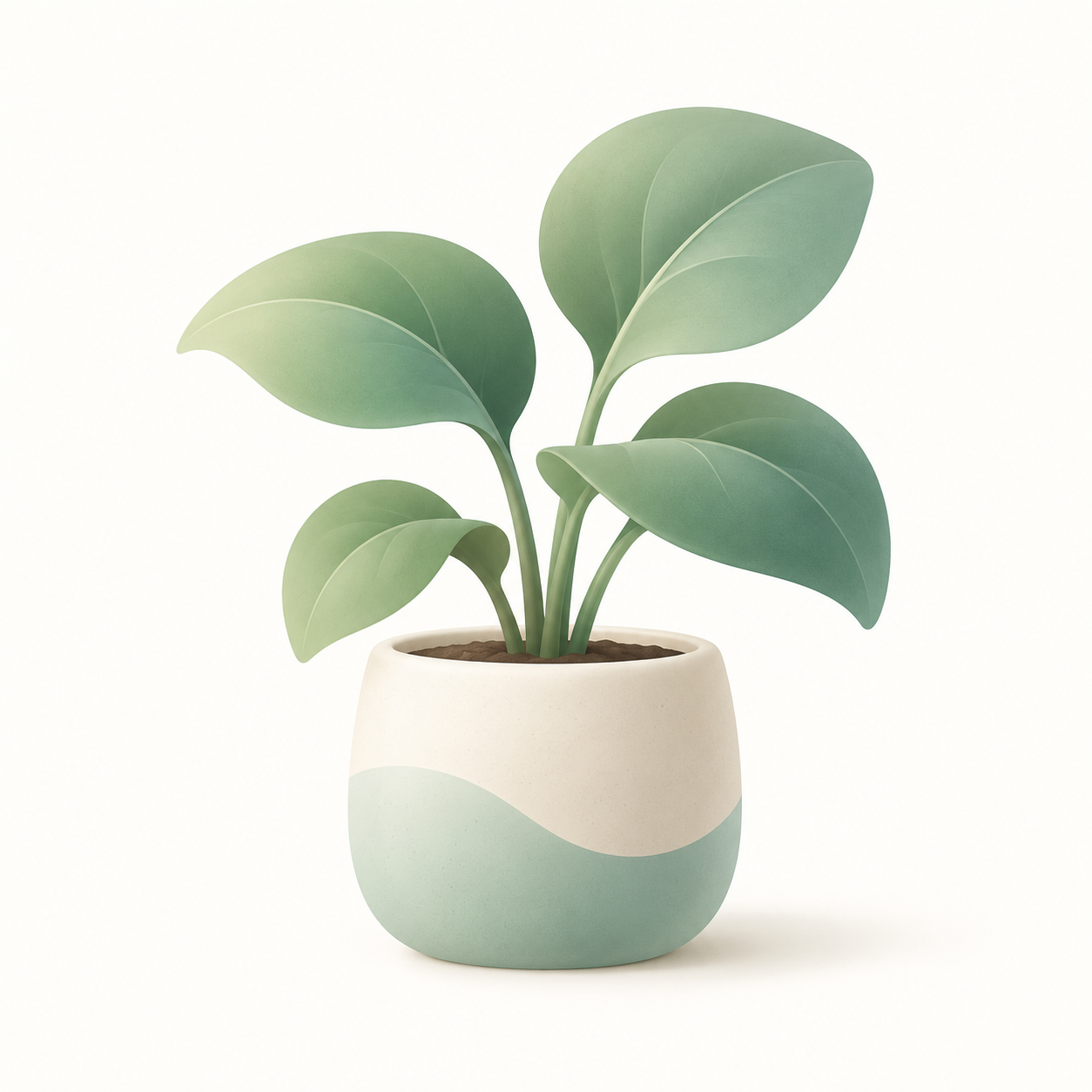 Illustration minimaliste arrondie