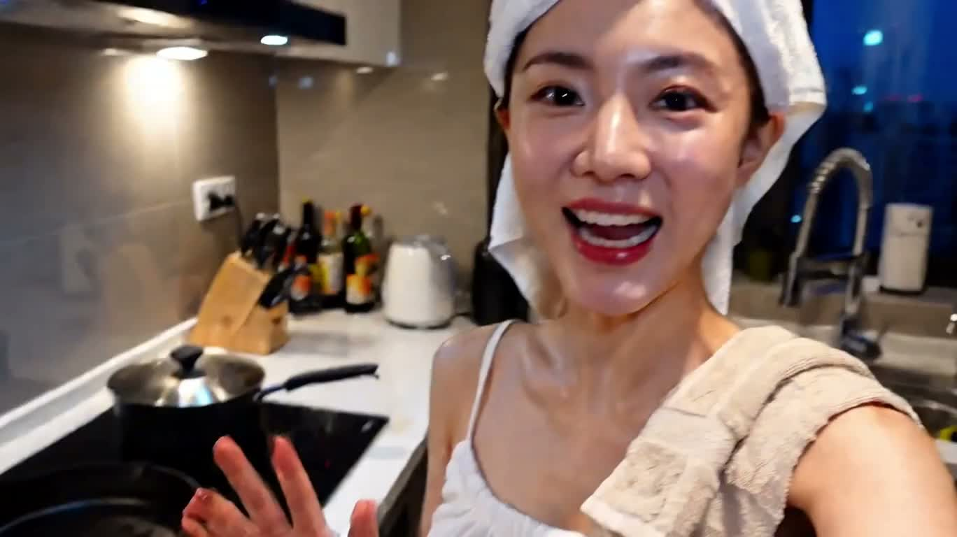 深夜のキッチン:トレーニング後の高タンパク晩ごはん
