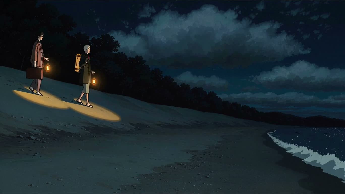 月夜海滩的虫笛争执