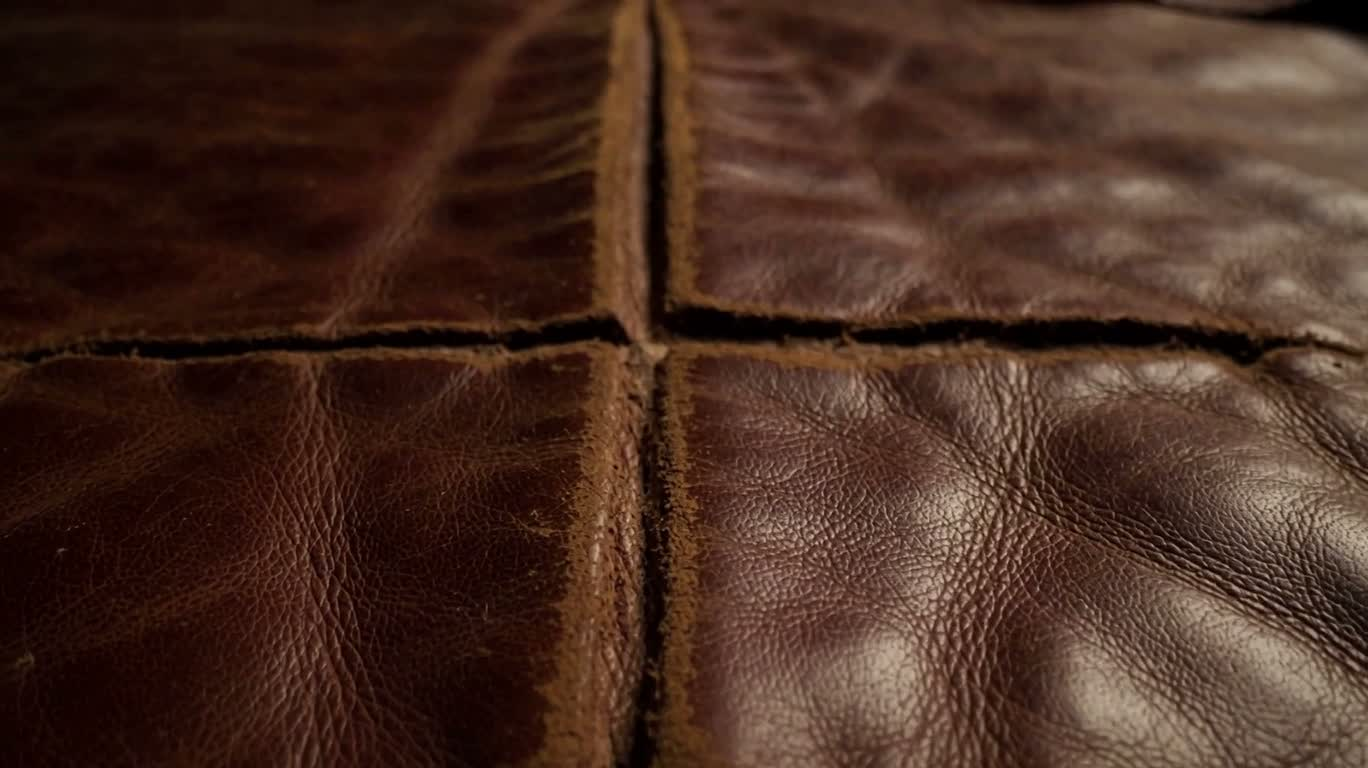 La texture du temps sur le vieux cuir