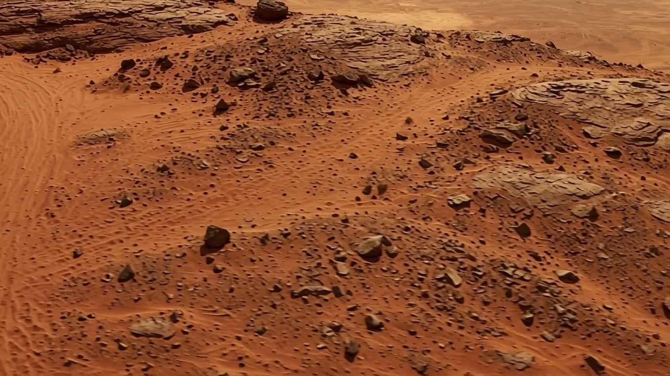 火星荒原环绕镜头