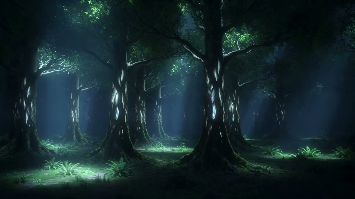 Forêt secrète au clair de lune — AI video creation