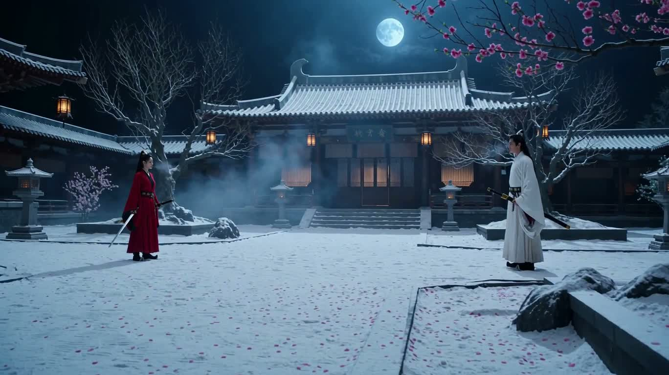 Duel at the Blue Twilight Snow Temple