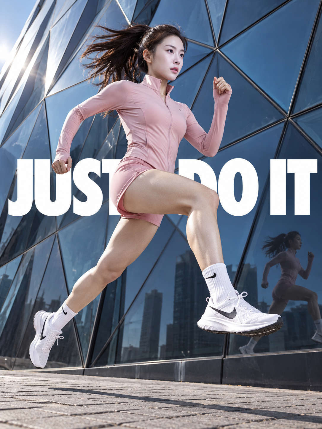 JUST DO IT 도시 러닝 스포츠 광고