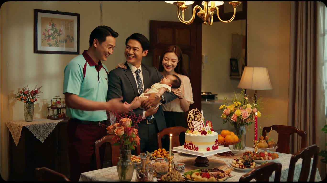 满月礼的温暖欢聚