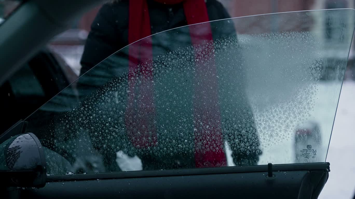 雪地窗前的雪球