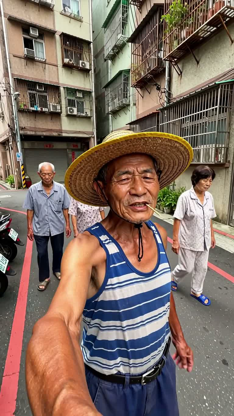 Vlog du grand-père et des soldes dans la vieille rue de Taïwan