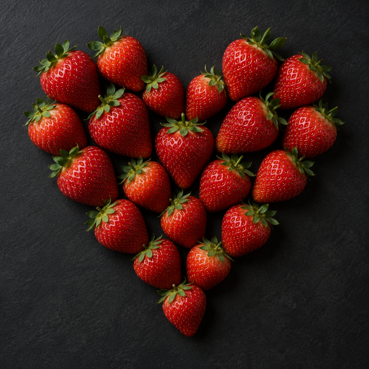 Cœur en fraises — AI image creation