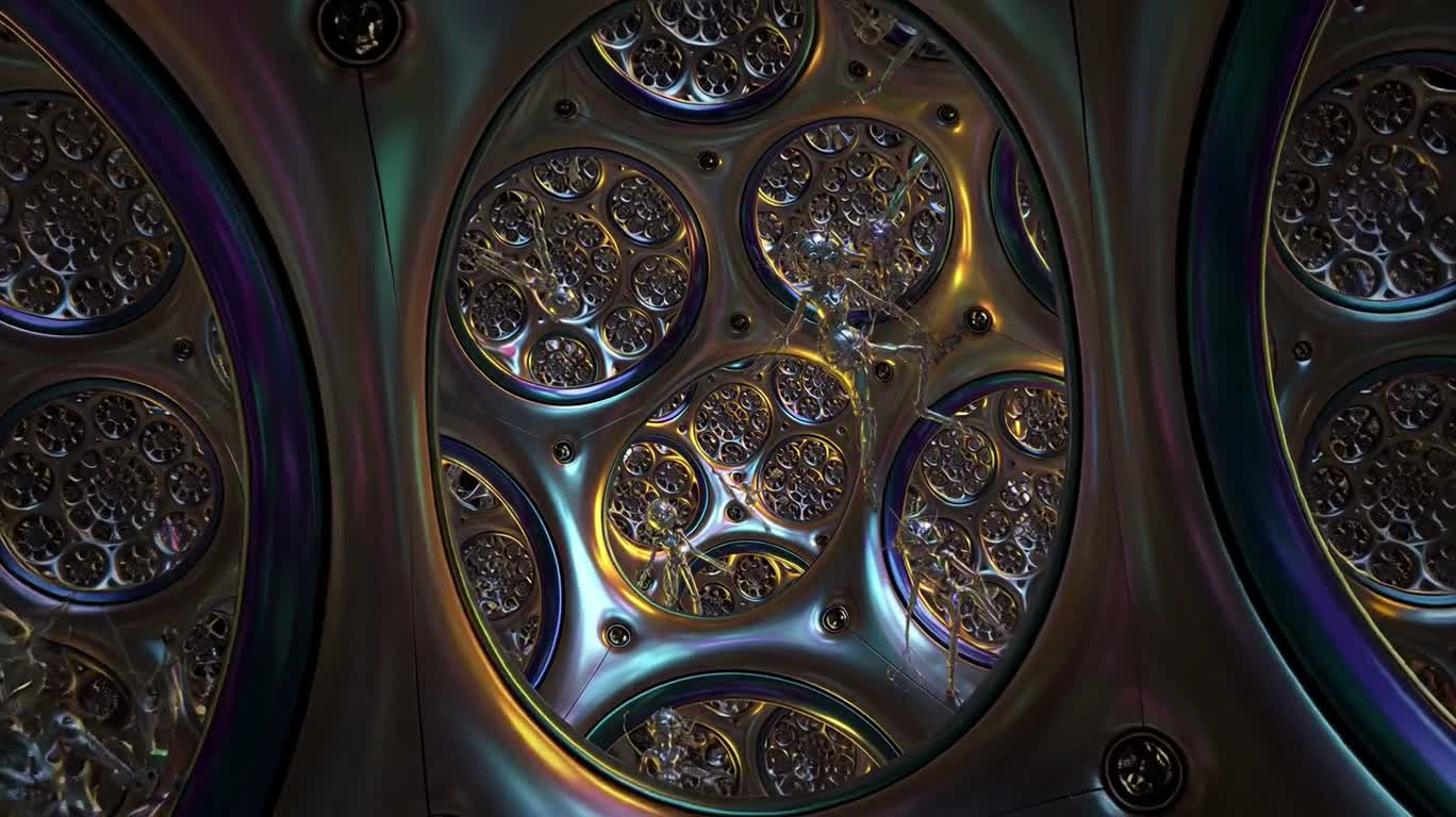 分形宇宙中的机器精灵 — AI video creation
