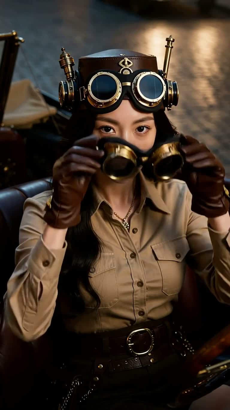Dạo đêm thành phố steampunk