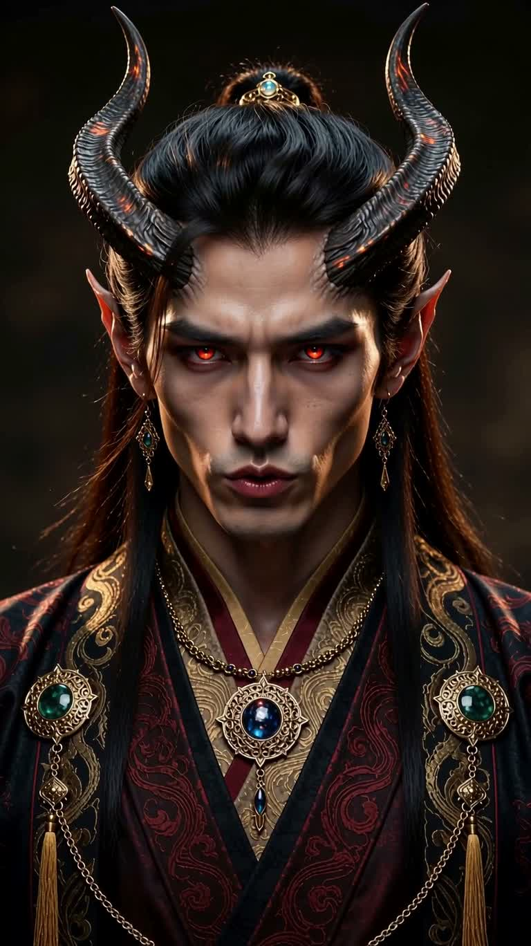 优雅恶魔肖像