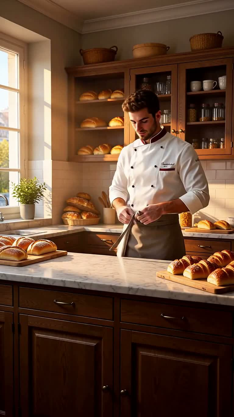 Sự ra đời của bánh sừng bò vàng óng