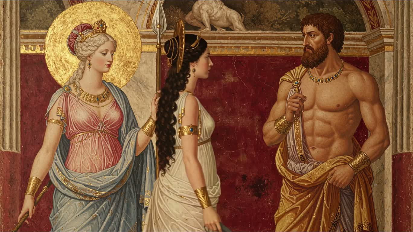 Junon réprimande Vénus et Mars