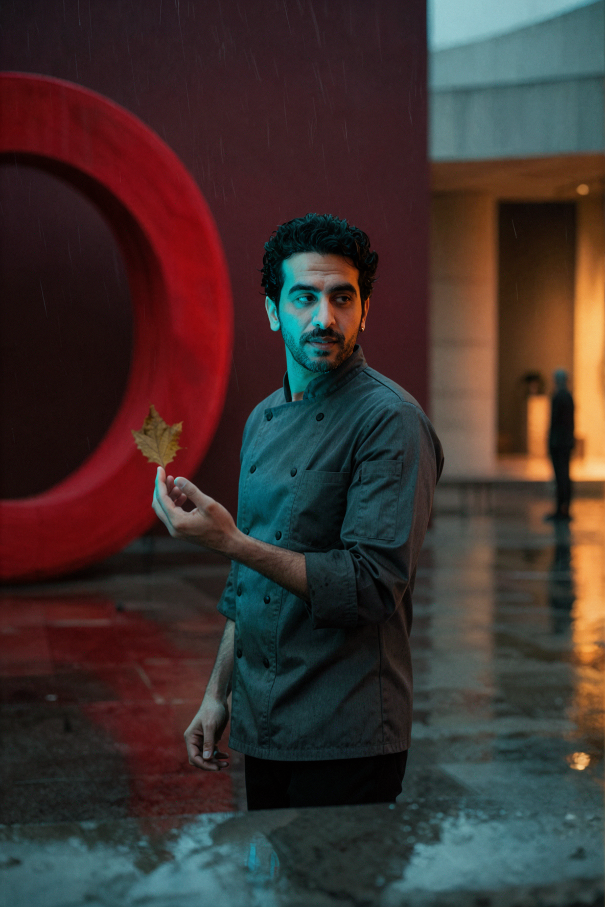 Middle Eastern Chef · Neon Rainy Night