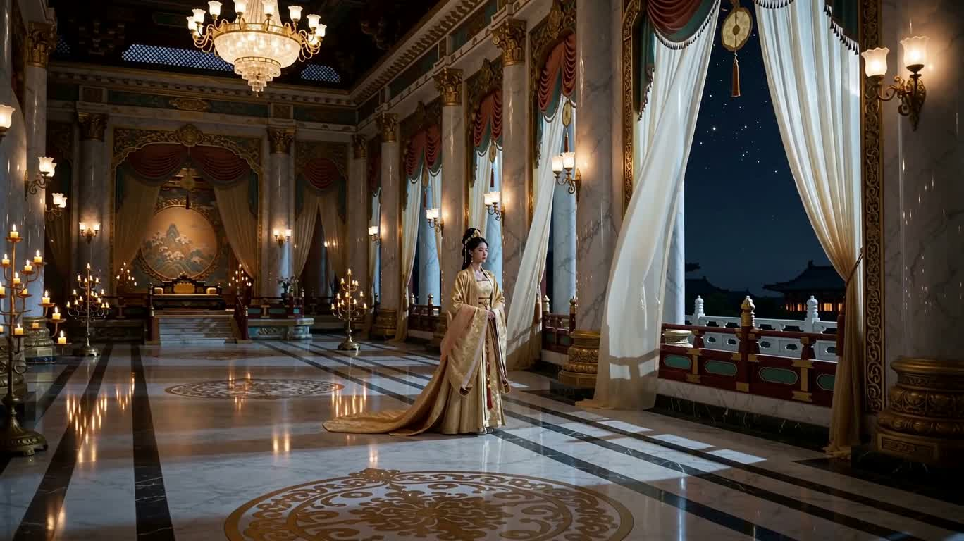 La princesse mélancolique du palais au clair de lune