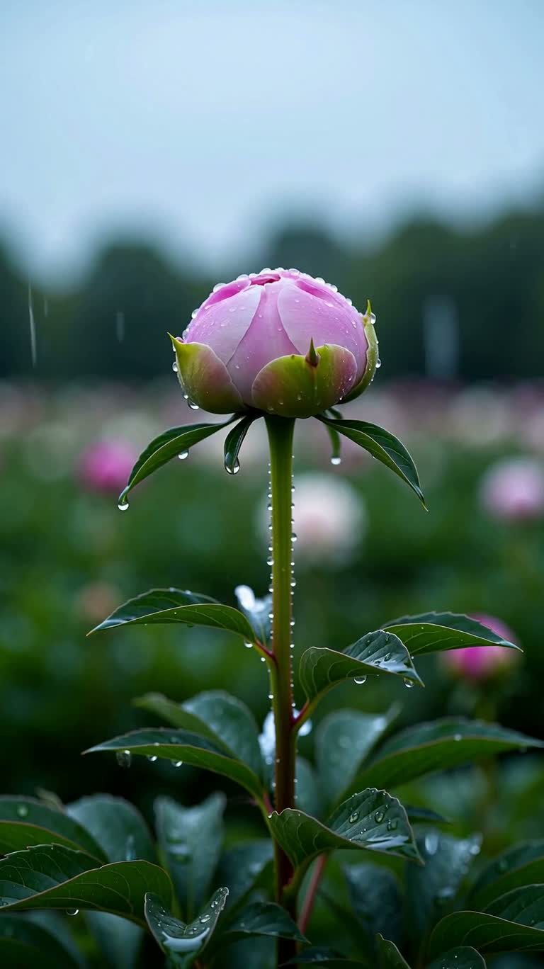 Morning Dew on Peonies and a Gilded Bouquet