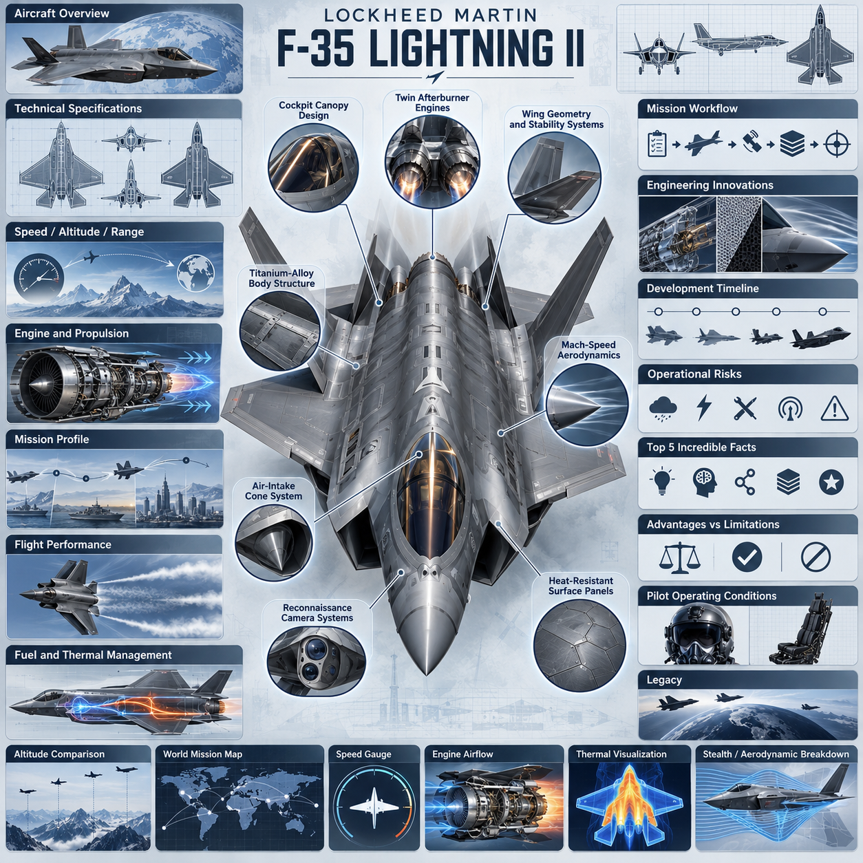 F-35 战机高端航空信息图