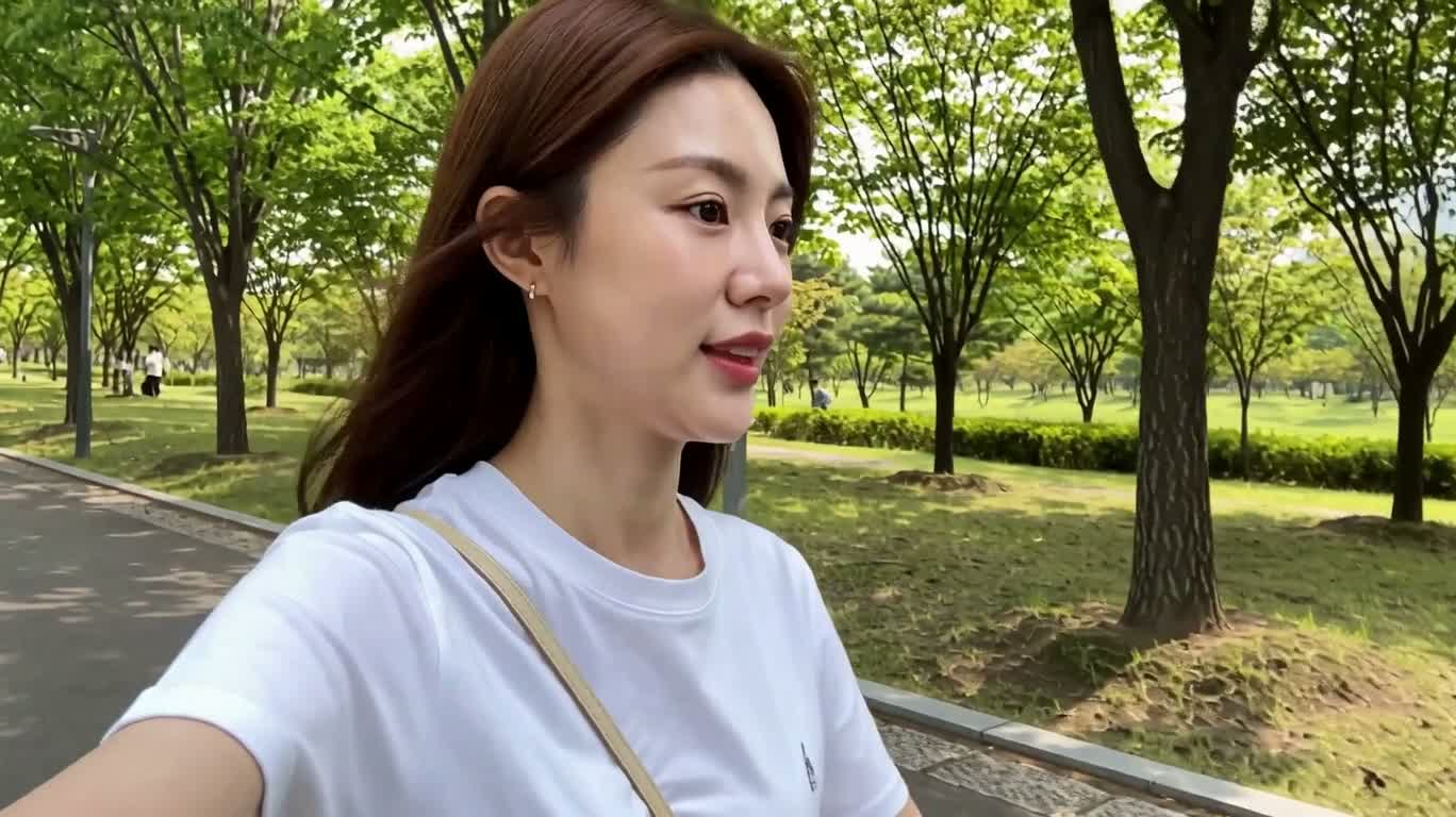公园自拍邂逅金毛幼犬