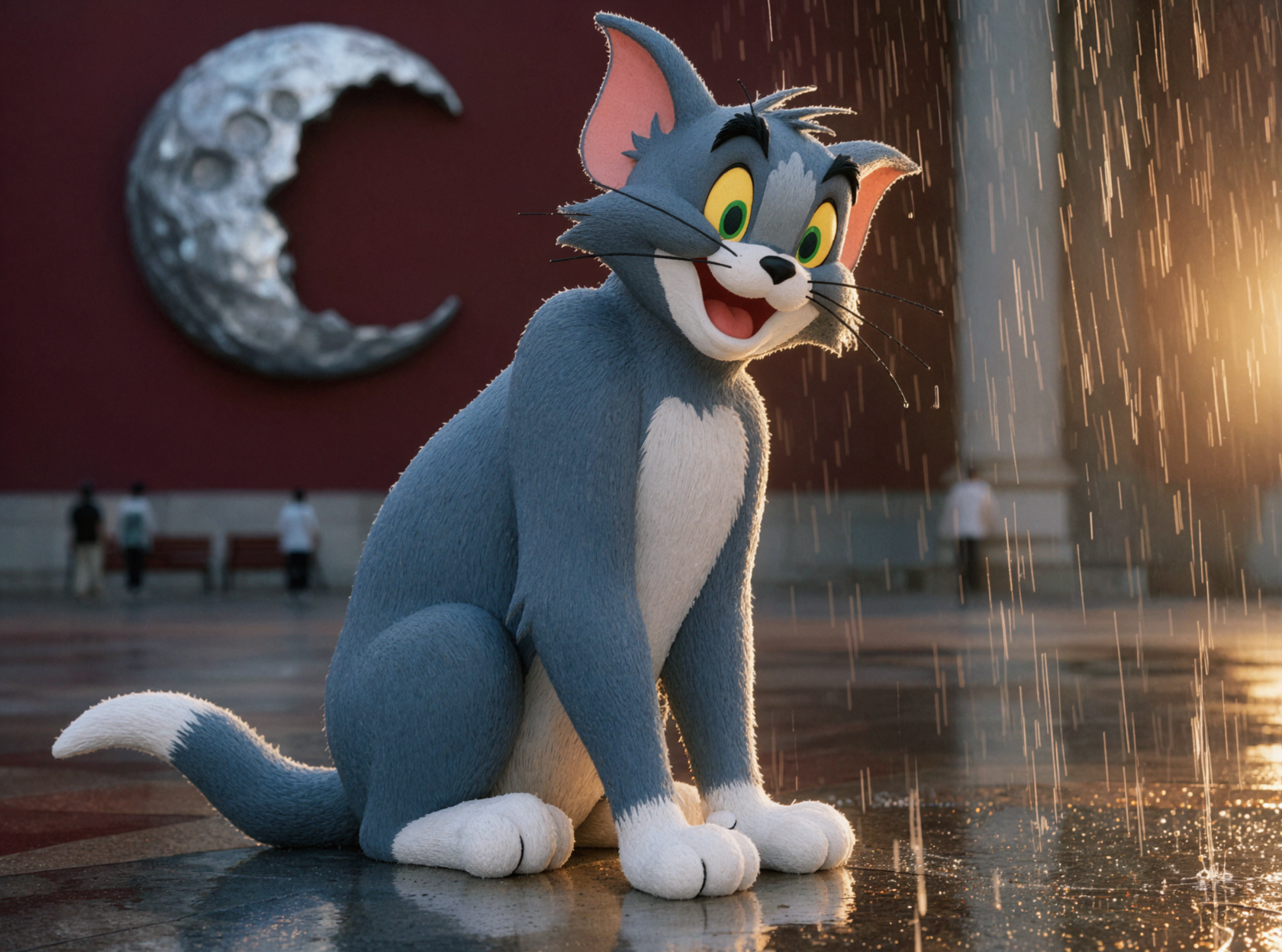 汤姆猫 · 金色逆光 — AI image creation