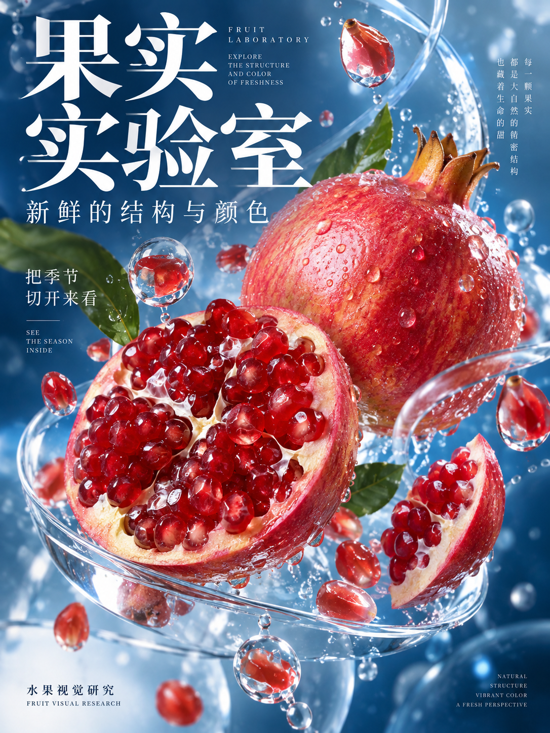 当代中文水果视觉海报设计