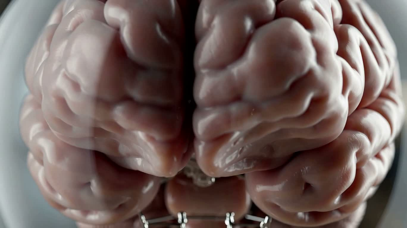 Cerveau dans une ampoule de cristal
