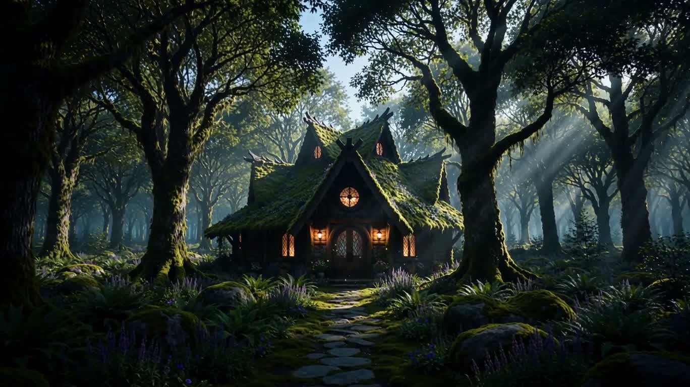 森林中的科技女巫小屋