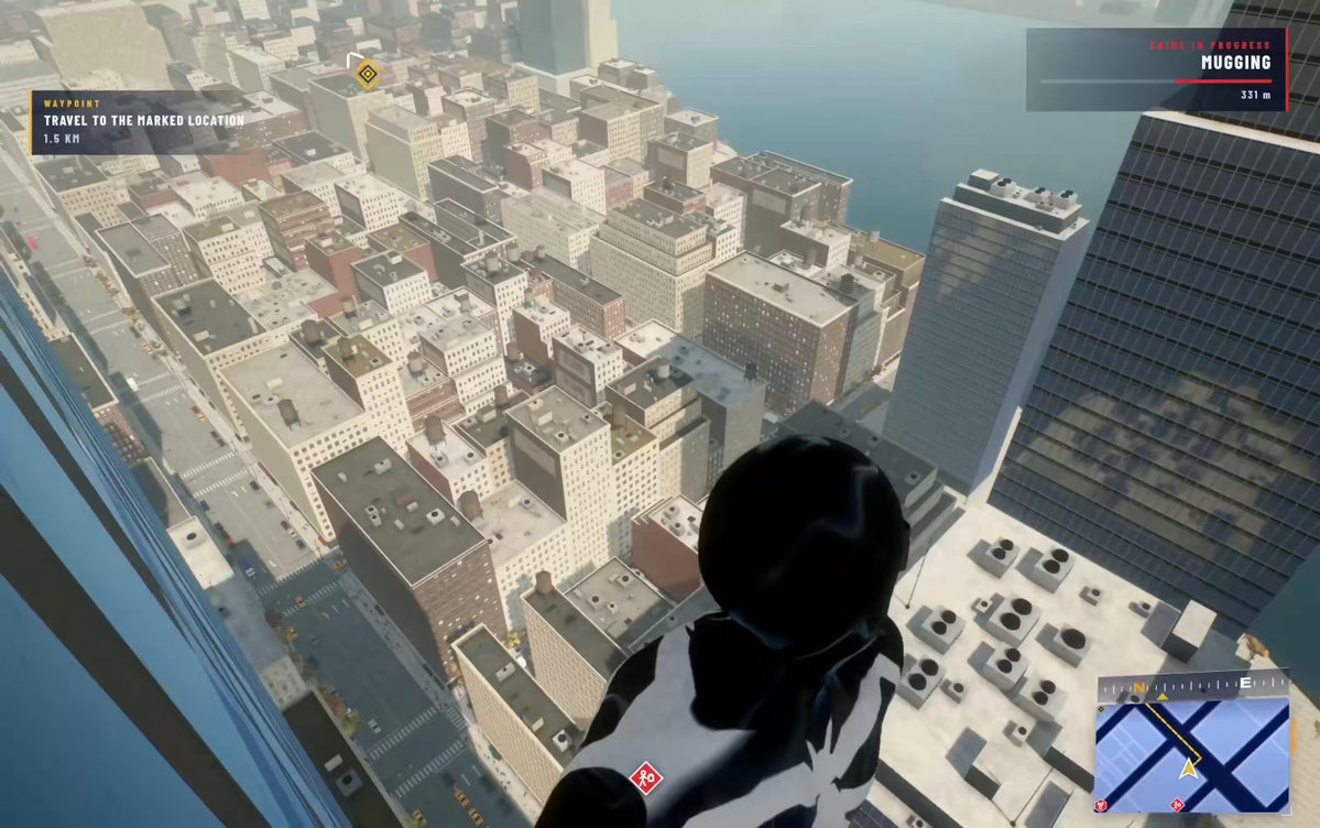 シンビオートスーツのキャラクターと都市景観 — AI video creation
