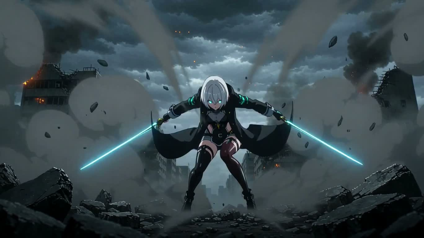 White-Haired Demon Hunter Ends the Ruins Beast