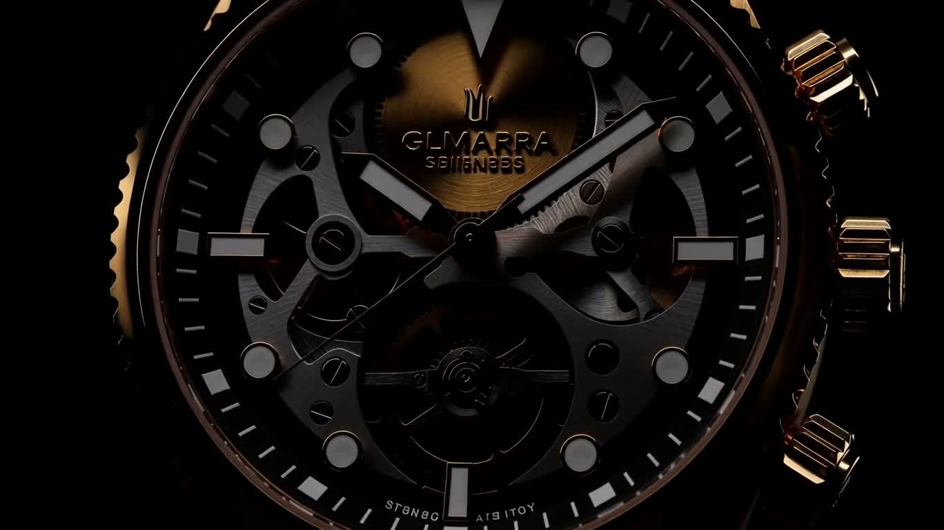 Merveilleux royaume des montres mécaniques en or sombre