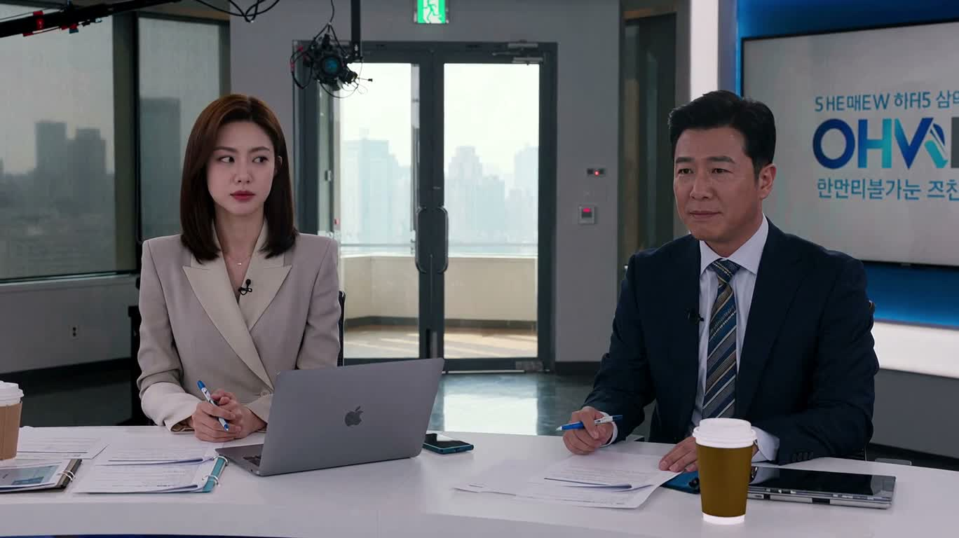 晨间新闻直播间的麻雀追逐