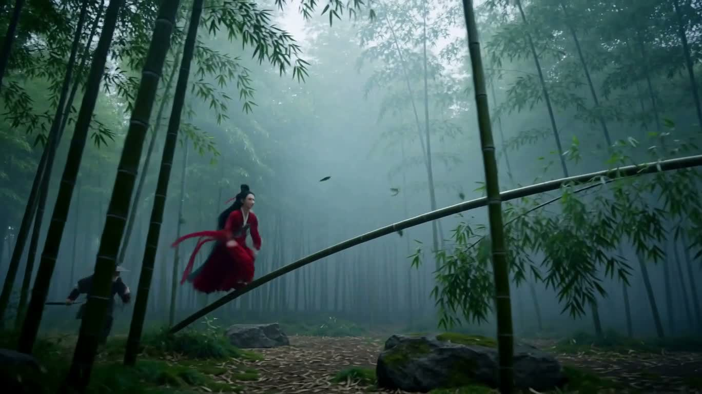 竹林双猫·剑影交锋 — AI video creation