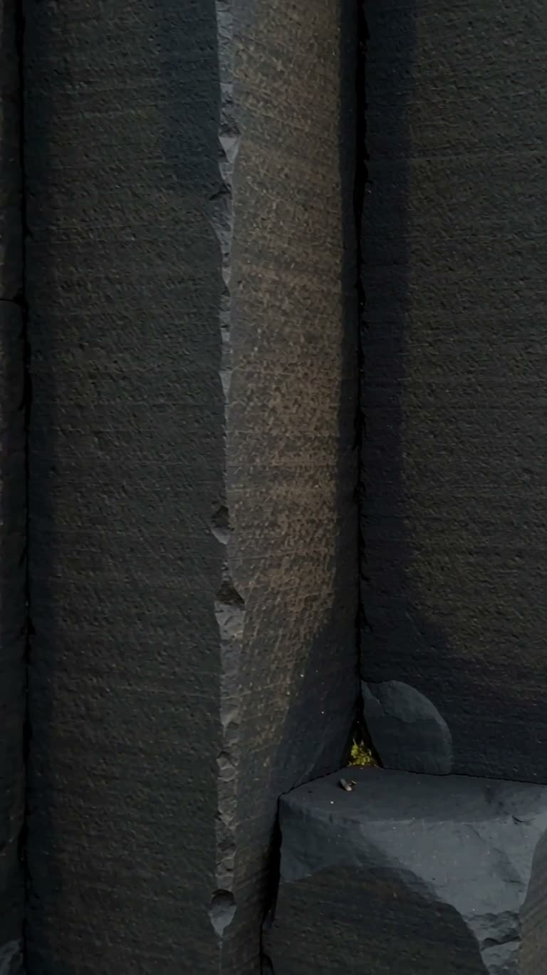 Basalt Column Cliff — AI video creation