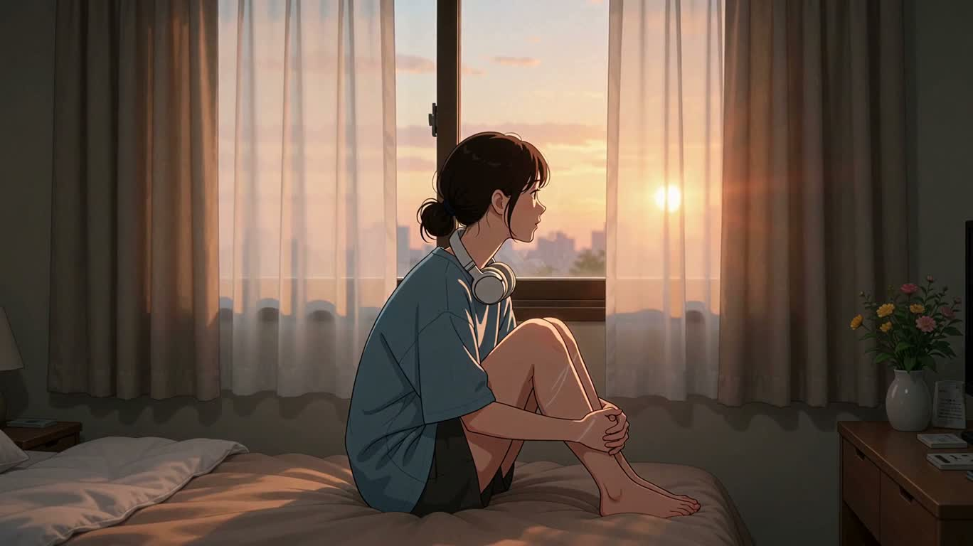 夕阳下的日常小确幸