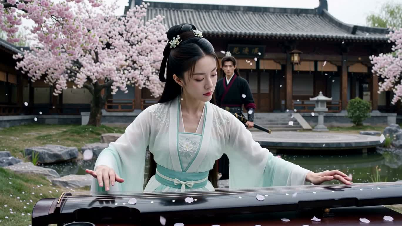 樱花庭院中的冰火对决