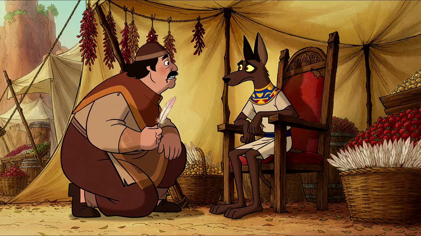 La farce de la plume d'Anubis