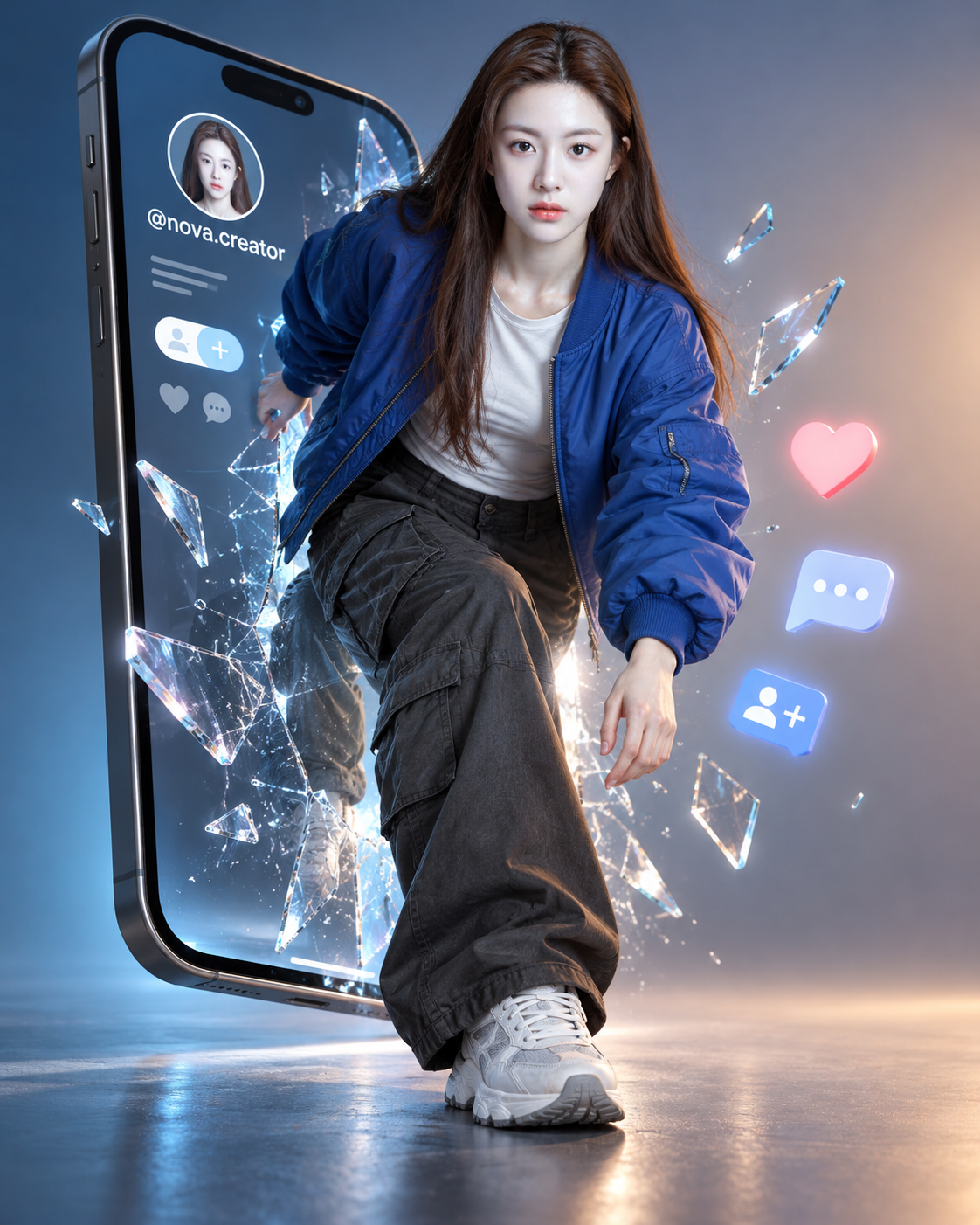 原创创作者从手机屏幕走入现实 — AI image creation