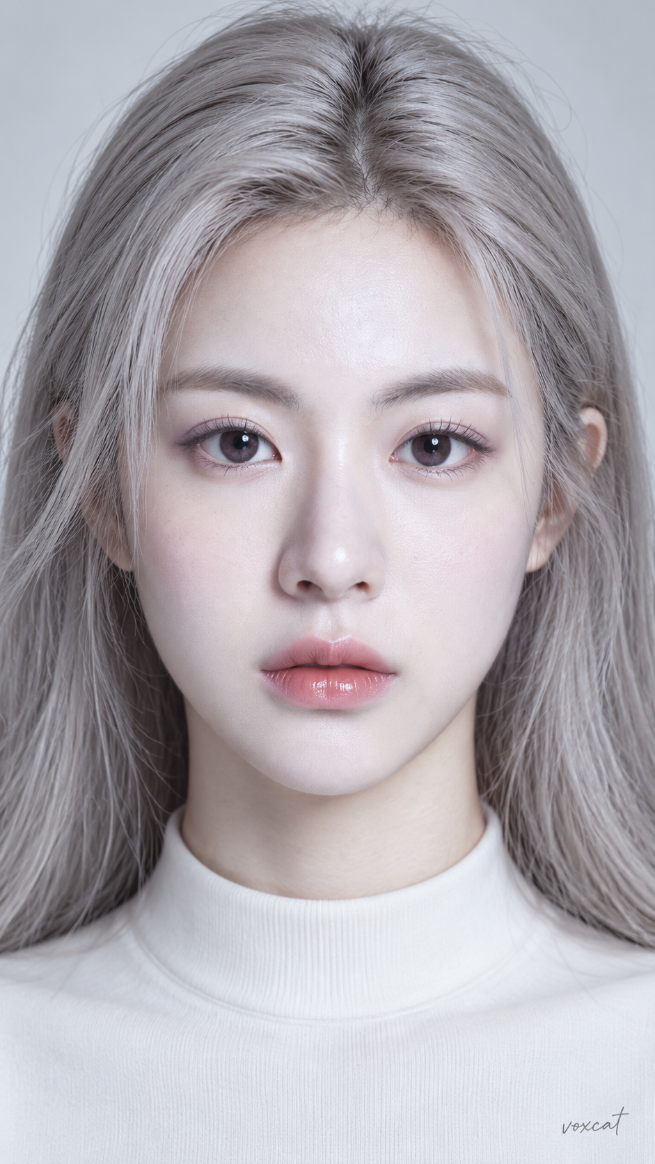 冷调精灵感成年女性棚拍人像