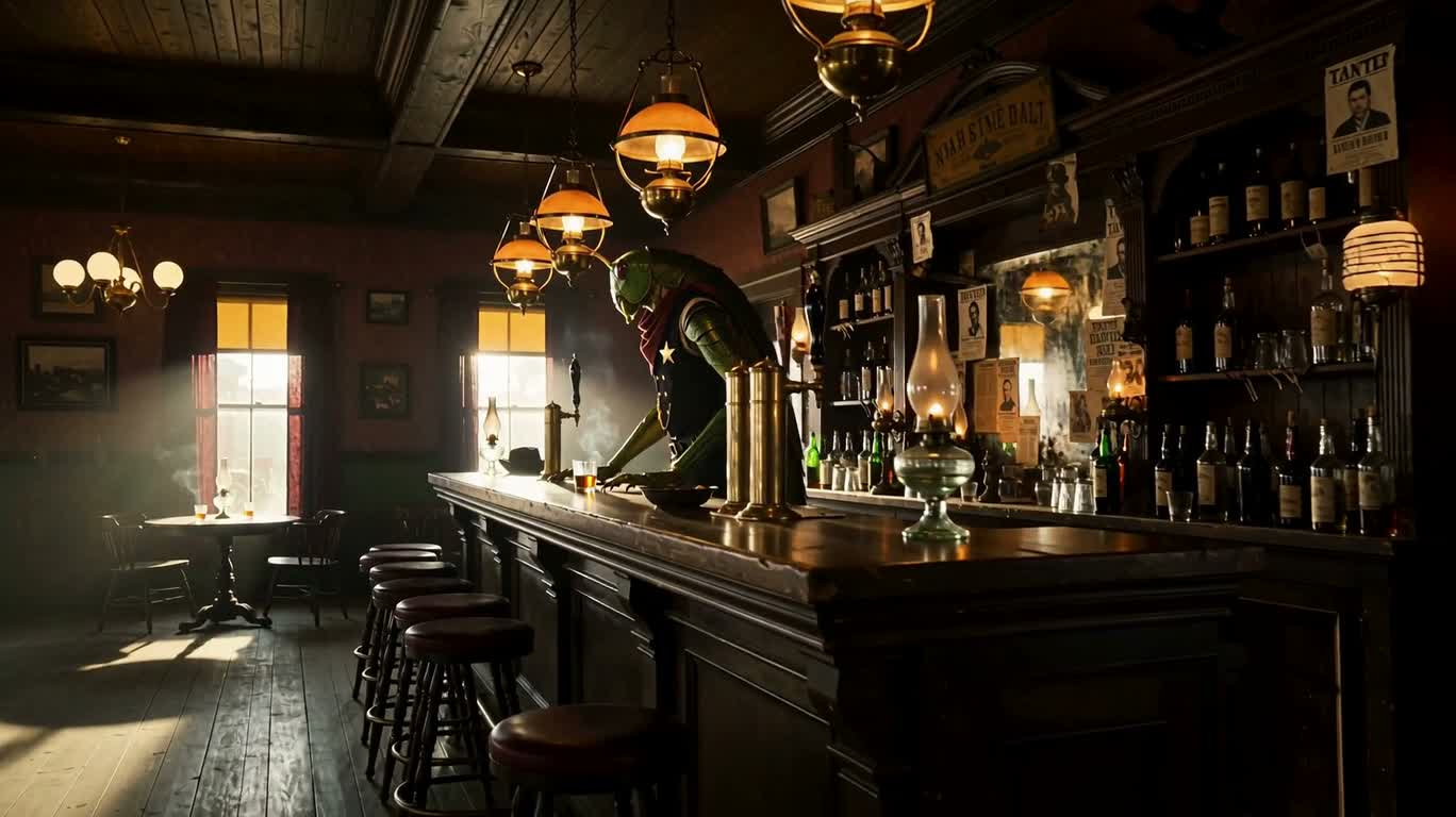 The Mechanical Locust Sheriff of the Dusk Tavern