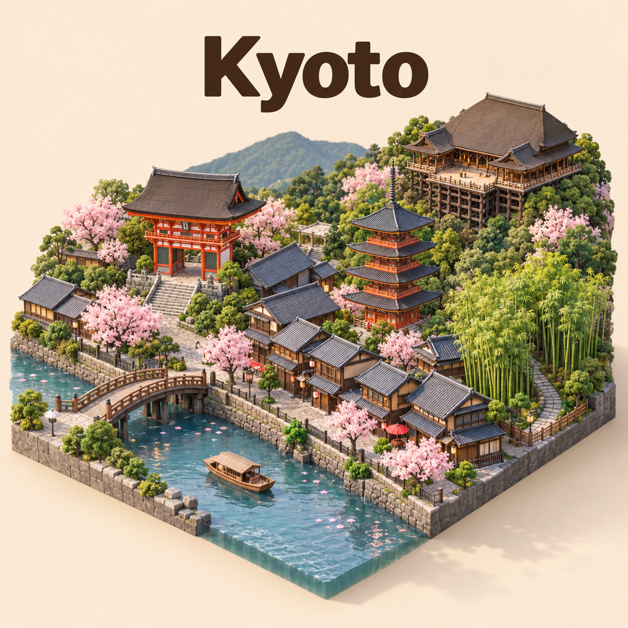 等距微缩城市天气卡片