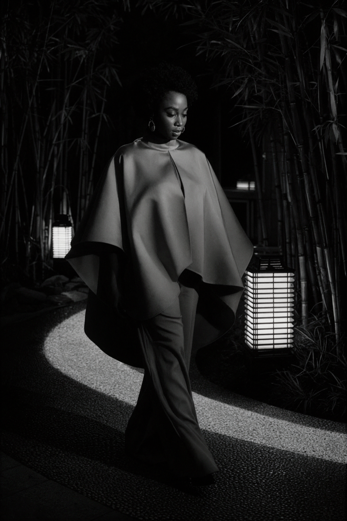 Adult African Fashion Designer · Film Noir