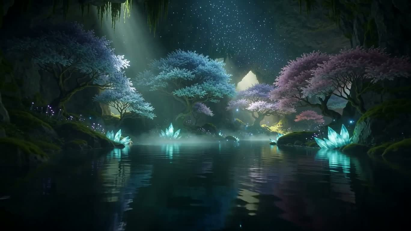 별밤의 비밀 지하 호수