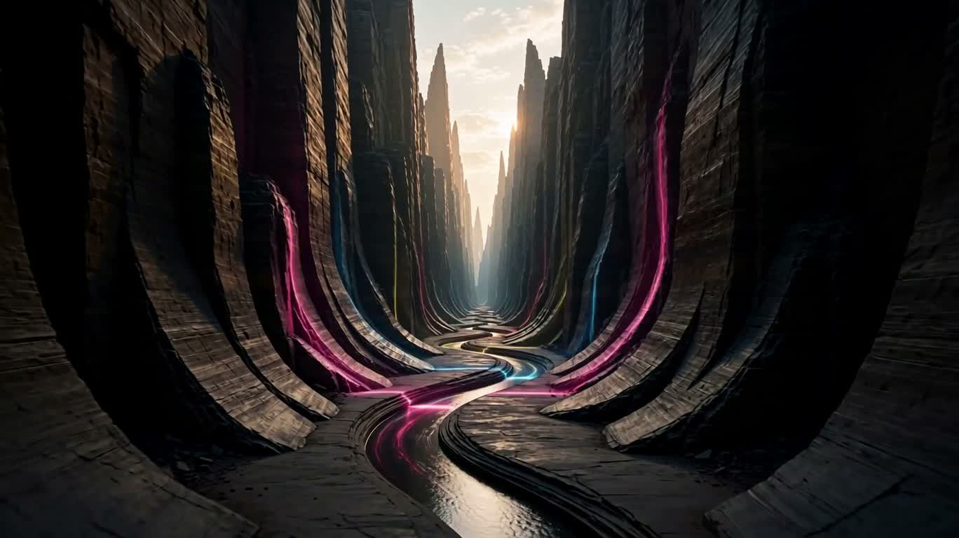 光の峡谷