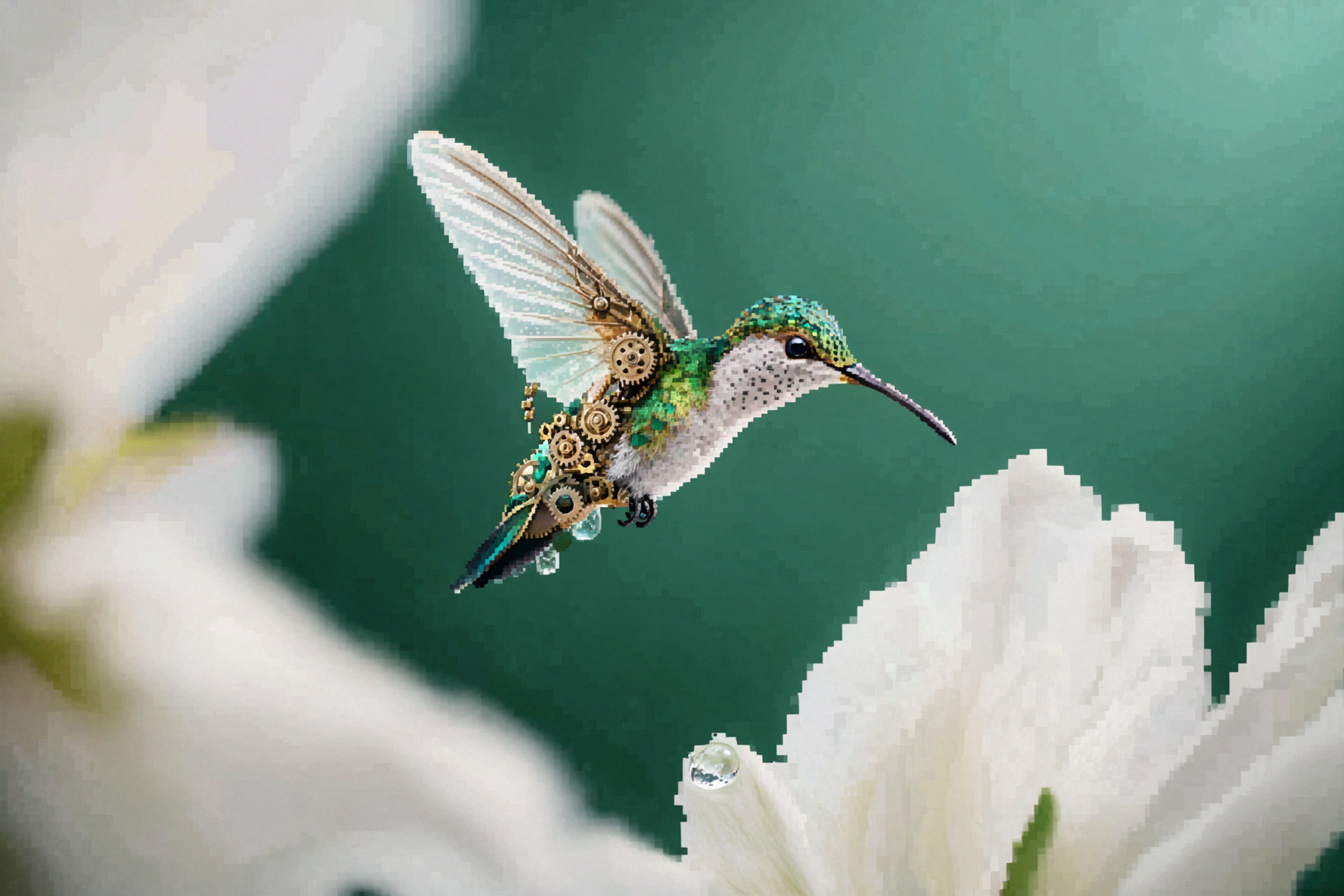 Hummingbird Robot · Pixel Art